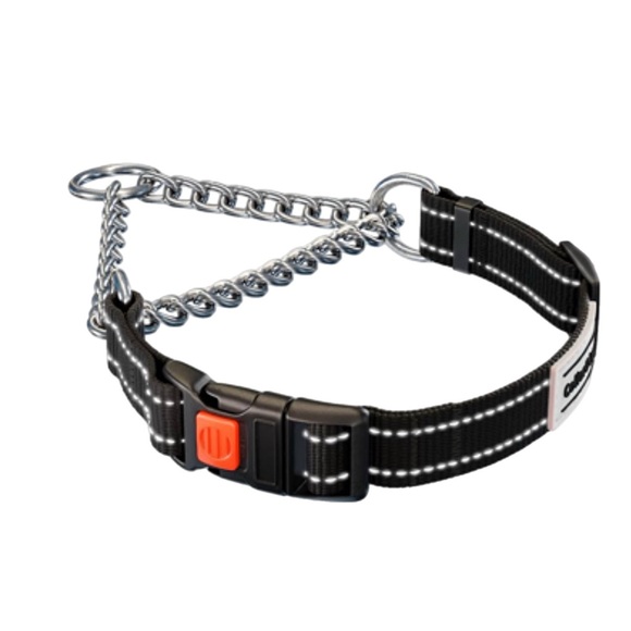 CollarDirect Martingale Dog Collar Stainless Steel Chain & Quick Release Buckle - Picture 2 of 11